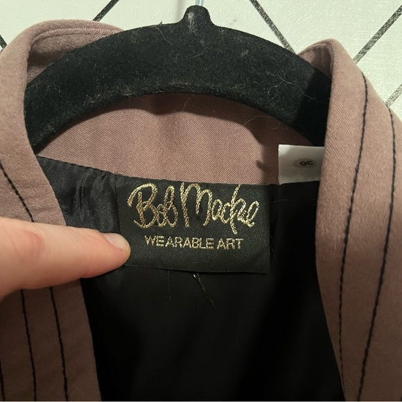 Brown Long Sleeve Button Up Embroidered Bob Mackie Wearable Art Jacket - Picture 8 of 13